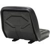 Tractor Seat - vidaXL - Universal - Black - Metal - Comfortable and Adjustable