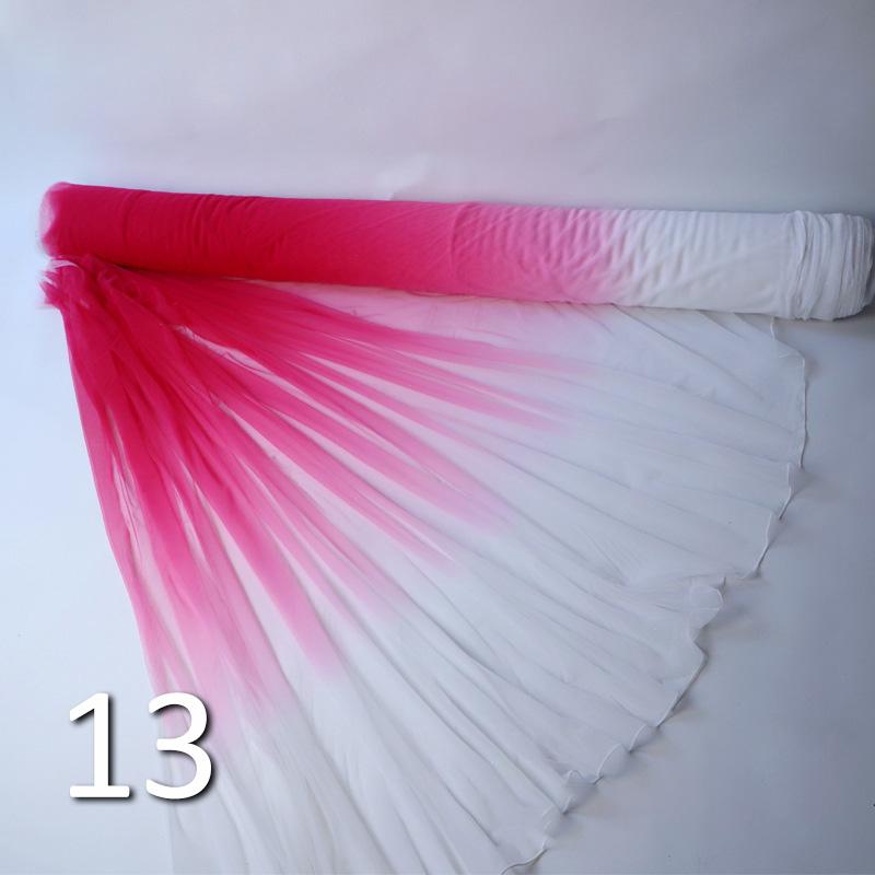 

1M Gradient Glitter Ombre Nylon Mesh Net Fabric Soft Tulle Fabric For Sewing Hanfu Gowns Wedding Dress Bridal Veil Material 1 M