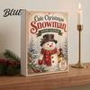 24 Day Countdown Box Snowman Christmas Calendar 24-Day Acrylic Ornament Set with Winter Family Activities Figures Tree Hanging Decor Holiday