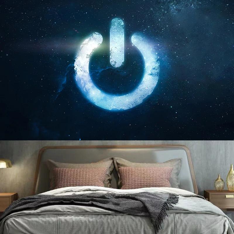 Planet Rocket Astronaut Tapestry Wall Decoration Background Cloth Bedroom Living Room  Home