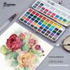 90-Color Portable Watercolor Paint Set with Fountain Pen In Tin Box