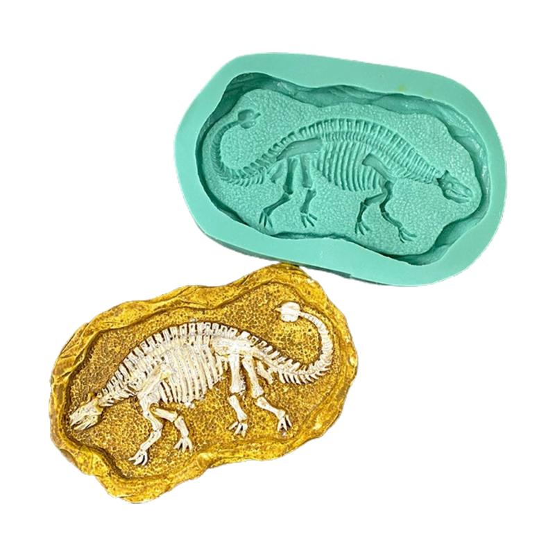 Stereoscopic Dinosaur Fossils Silica Gel Mold Make Scented Figure Candles Wax Table Ornament Soap Pendant Bachelor Party