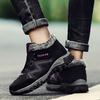 Men's Winter Boots Plush Warm Sneakers Elastic Climbing Shoes Women Outdoor Non-slip Hiking Shoes Trekking Camping Shoes