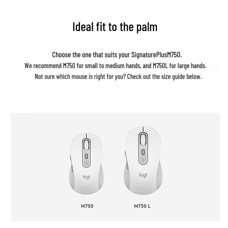 Logitech M750M Wireless Bluetooth Mouse, White
