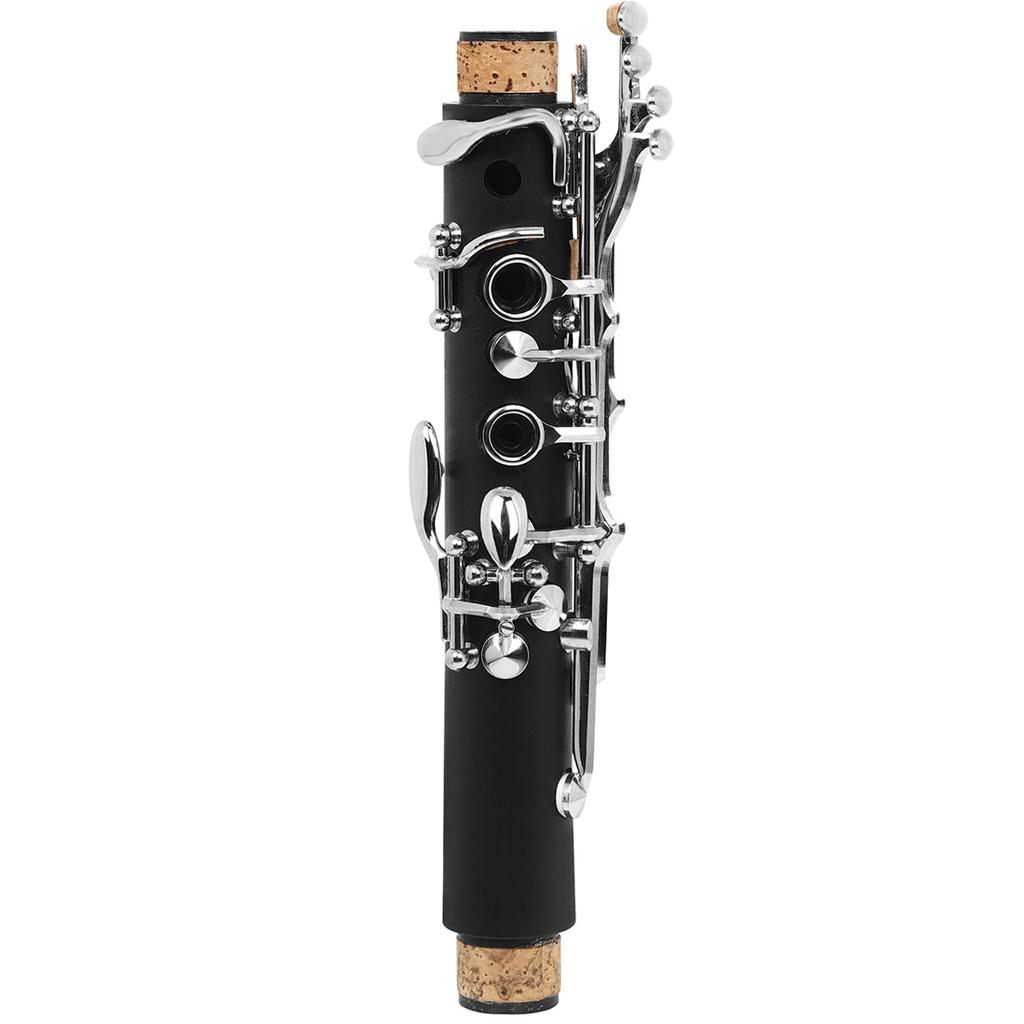 IRIN Bb Flat Clarinet 17 Key Clarinet Woodwind Instrument Bakelite Clarinet with Case Strap Gloves Cleaning Cloth Accessories
