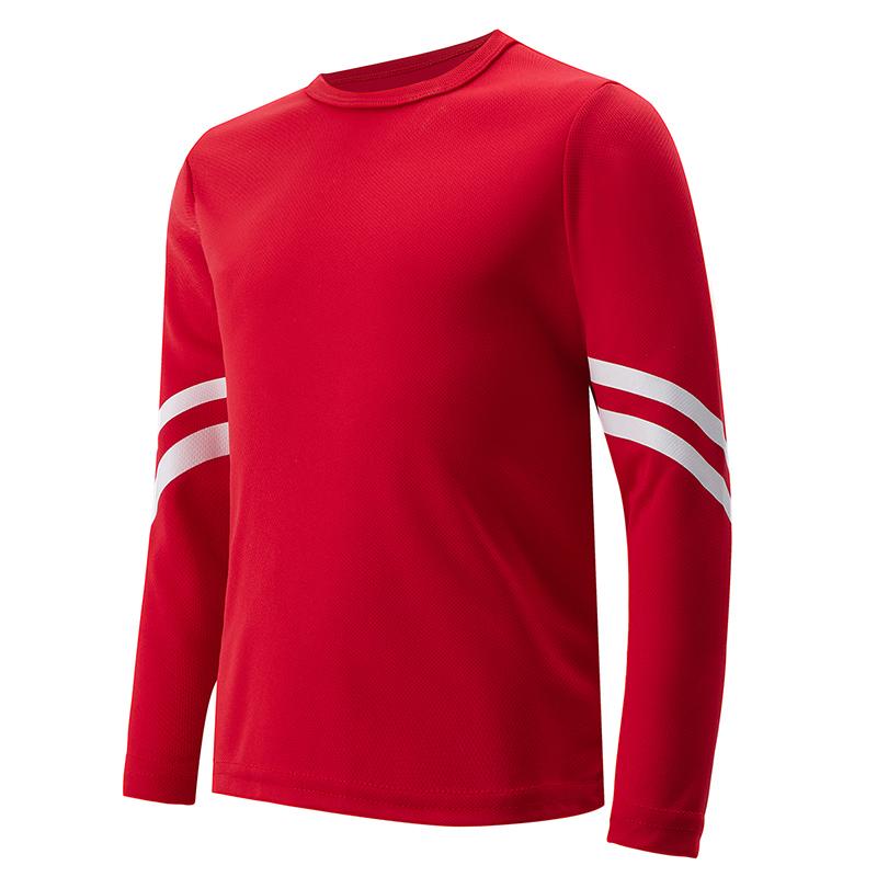 

Children s Solid Color Sports Quick-drying Long-sleeved Boys Running Ball Games Comfortable and Versatile Long-sleeved T-shirt 100