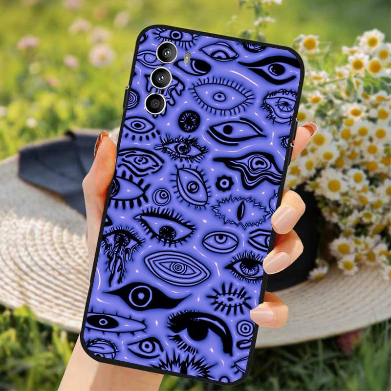 Phone Case For Xiaomi Poco C71 15T 14T Pro Redmi Note 15 14 14 13 Pro Redmi A5 15C 13C Trippy Blue Alien Eyes
