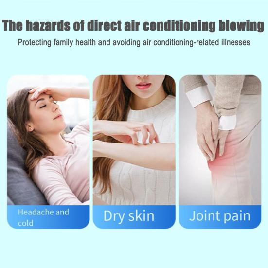 Retractable Air Conditioner Wind Deflector Adjustable Anti-Direct Blowing AC Windshield Baffle Universal Hanging Air Conditioning Wind Diverter