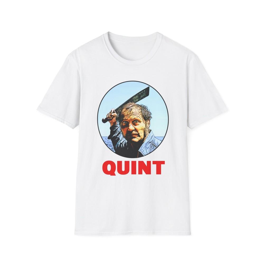 

Quint Jaws T-Shirt – Classic Shark Hunter Tee for Movie Fans XL