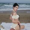 High-End Color Block Slimming Bikini for Women - Ins Style Pure Desire Swimsuit