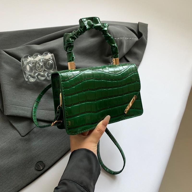 Trendy Casual Small Square Crossbody Bag Fashionable Pu Leather Handbag For Women