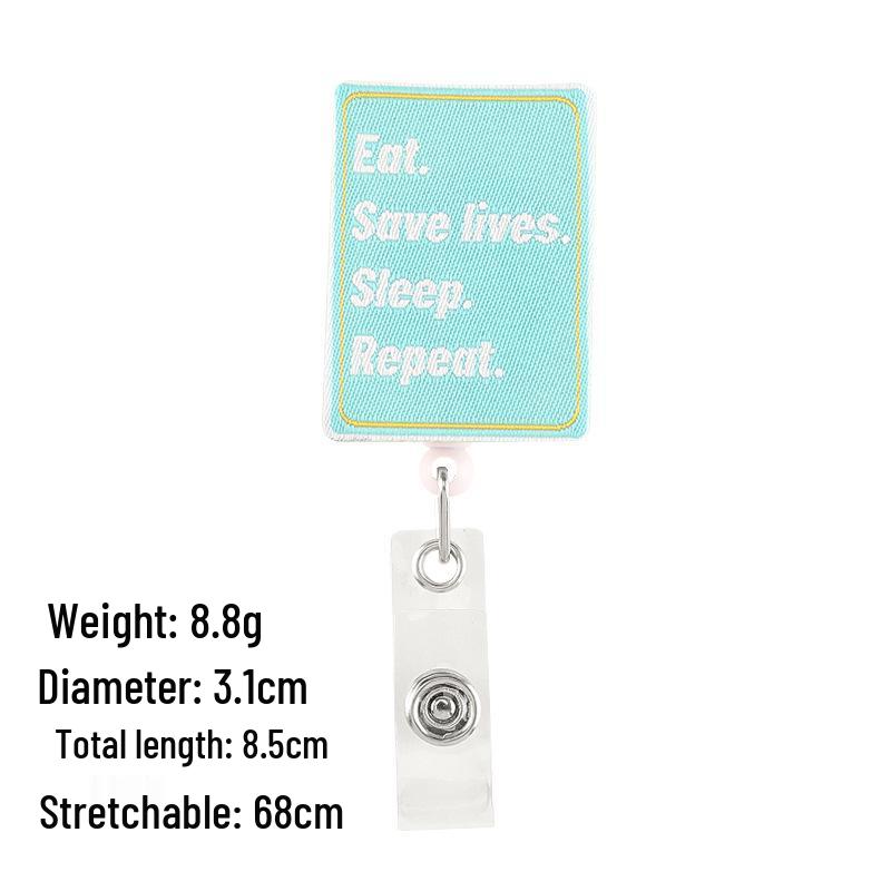 Embroidered ID Badge & Clothing Patch - Easy Pull Buckle for Doctors & Nurses