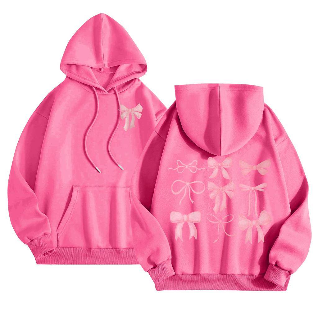 Dámské topy s potiskem s kulatým výstřihem Bavlněné ležérní módní pulovrové topy s dlouhým rukávem Halenka