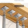 Stainless Steel No Drill Adhesive Wall Hooks Waterproof Self Sticky Hanging Hooks for Kitchen Bathroom Office Use