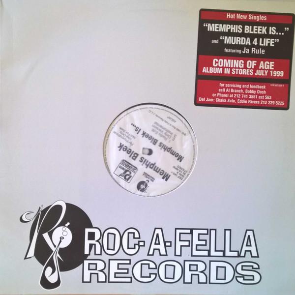 

12-дюймовая пластинка MEMPHIS BLEEK - Memphis Bleek Is... / Murda 4 Life DEF3431 Roc-A-Fella Rec 1999 US Рэп и Хип-хоп/R&B Б/У