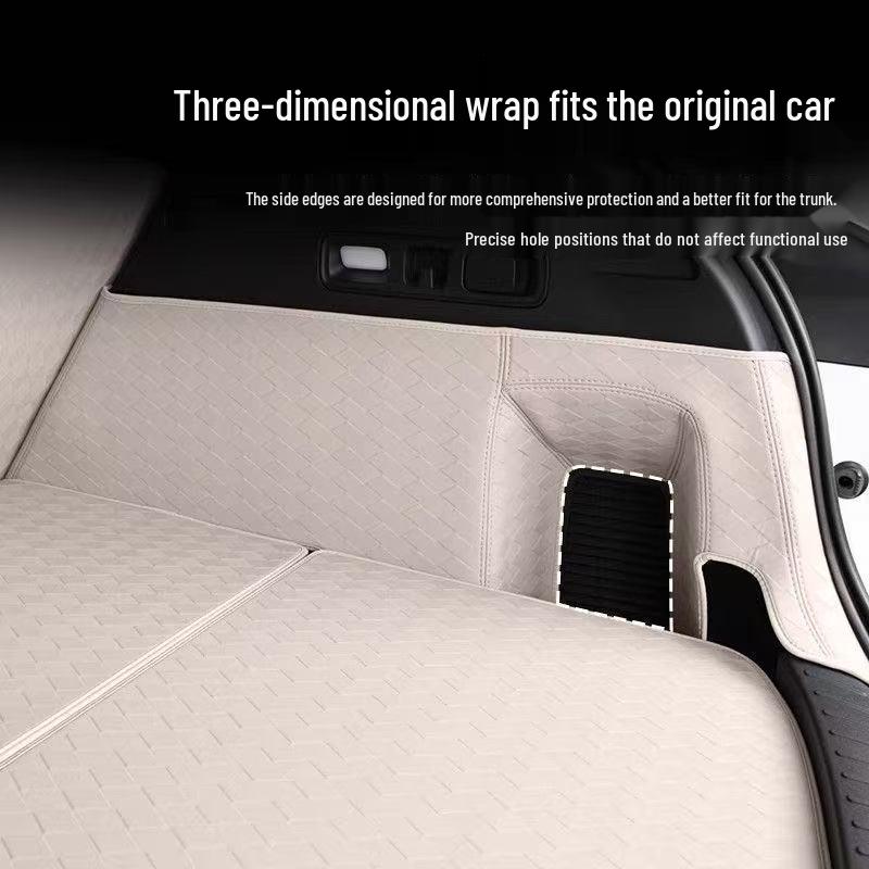 i6 Trunk Mat: Full Coverage Leather Protection Pad for Car Interior
