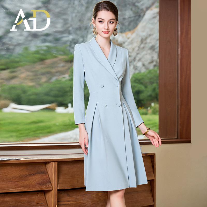 

AD Professional Autumn/Winter Suit Dress for Beauticians, Broadcasting, Art Exams, and Hosting 2XL