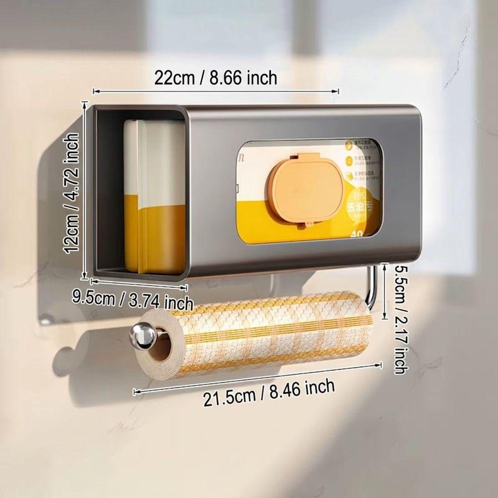 Strong Load Bearing Paper Towel Dispenser Easy Access Wet Wipes Storage Rack  Household