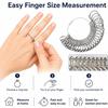 Ring Sizer Measuring Tool Kit, Aluminum Ring Mandrel Sizer Stick with 27 PCS Stainless Steel Ring Gauge Set, US Sizes 0-13 Finger Sizing Tool
