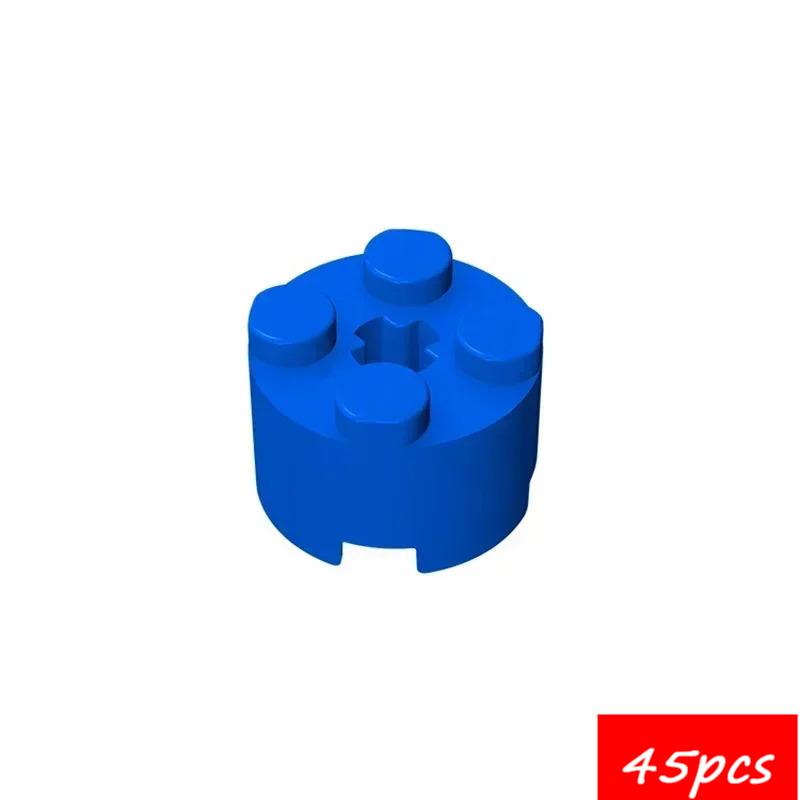 45PCS High-Tech Assemble Particle 6143 6116 39223 3941 2x2 Cylindrical Building Blocks Kit Part Idea DIY Toys For Children Gifts