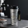 Insulated Coffee Mug with Ceramic Coating Travel Mug with Leak-proof Straw Lid Vacuum Double-wall Tumbler Thermal Cup Keep Cold
