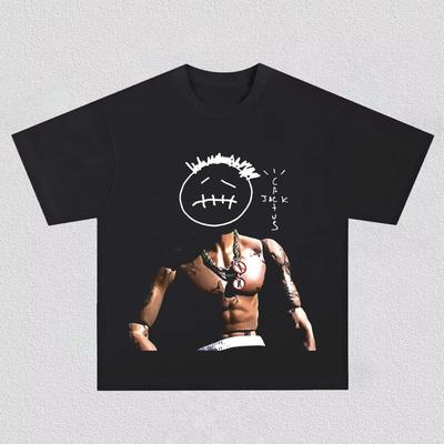 Travis Scott Y2k Graphics Pure Cotton Unisex Shirt 2026 New Oneck Short Sleeve Unisexs Womens Fashion Hiphop Tshirt Fan Gifts