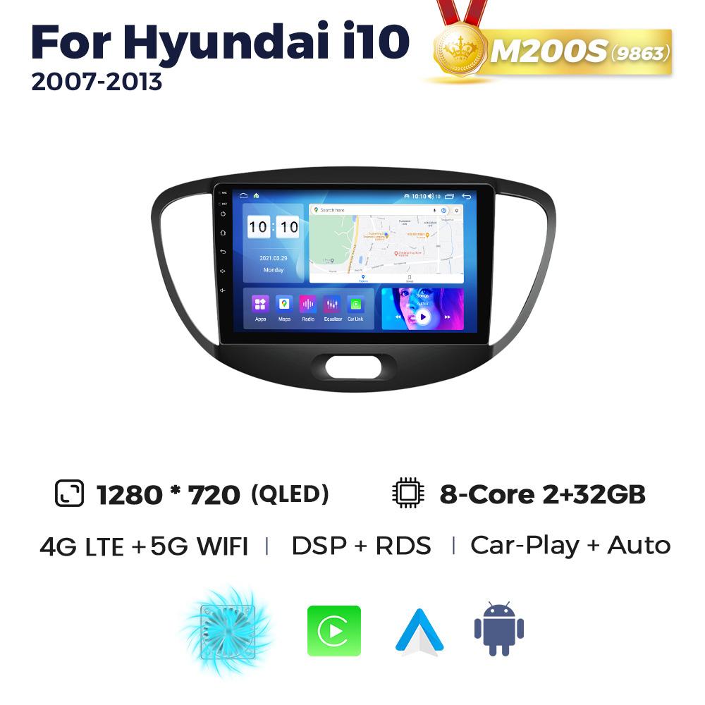 Navifly 8-Core 2Din Stereo New Android All In One Car Radio For Hyundai I10 2007-2013 Multimedia Video Player Carplay Auto Audio