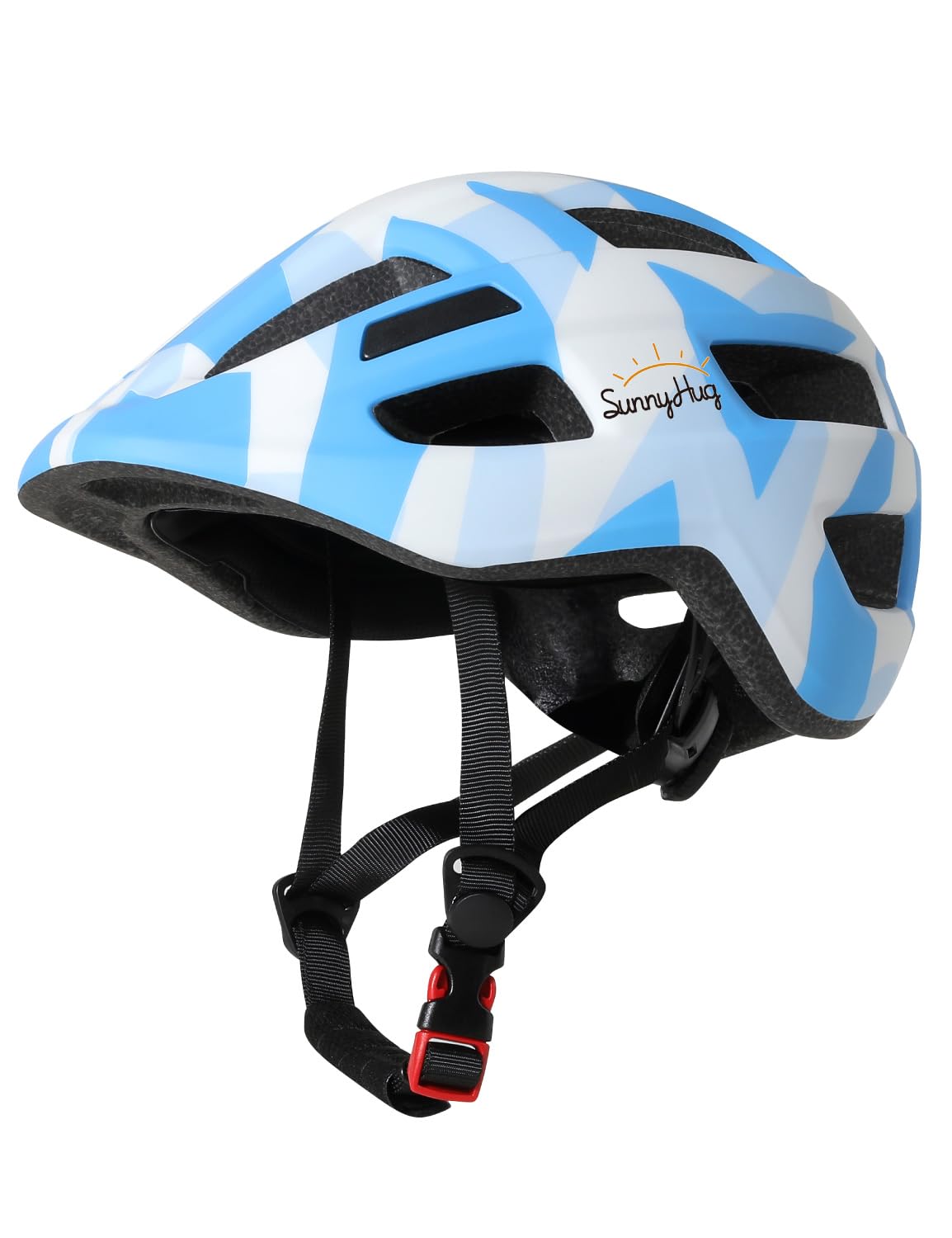 

Bicycle Helmet for Elementary School CE Mark Ultra Head Circumference Sports Reflective For Camouflage Blue [SunnyHug] Children, Students, Certified,