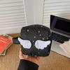 INS Star Polka Dot Storage Bag Handheld Zipper Design Cosmetic Bag Large Capacity Makeup Bag Miscellaneous Storage