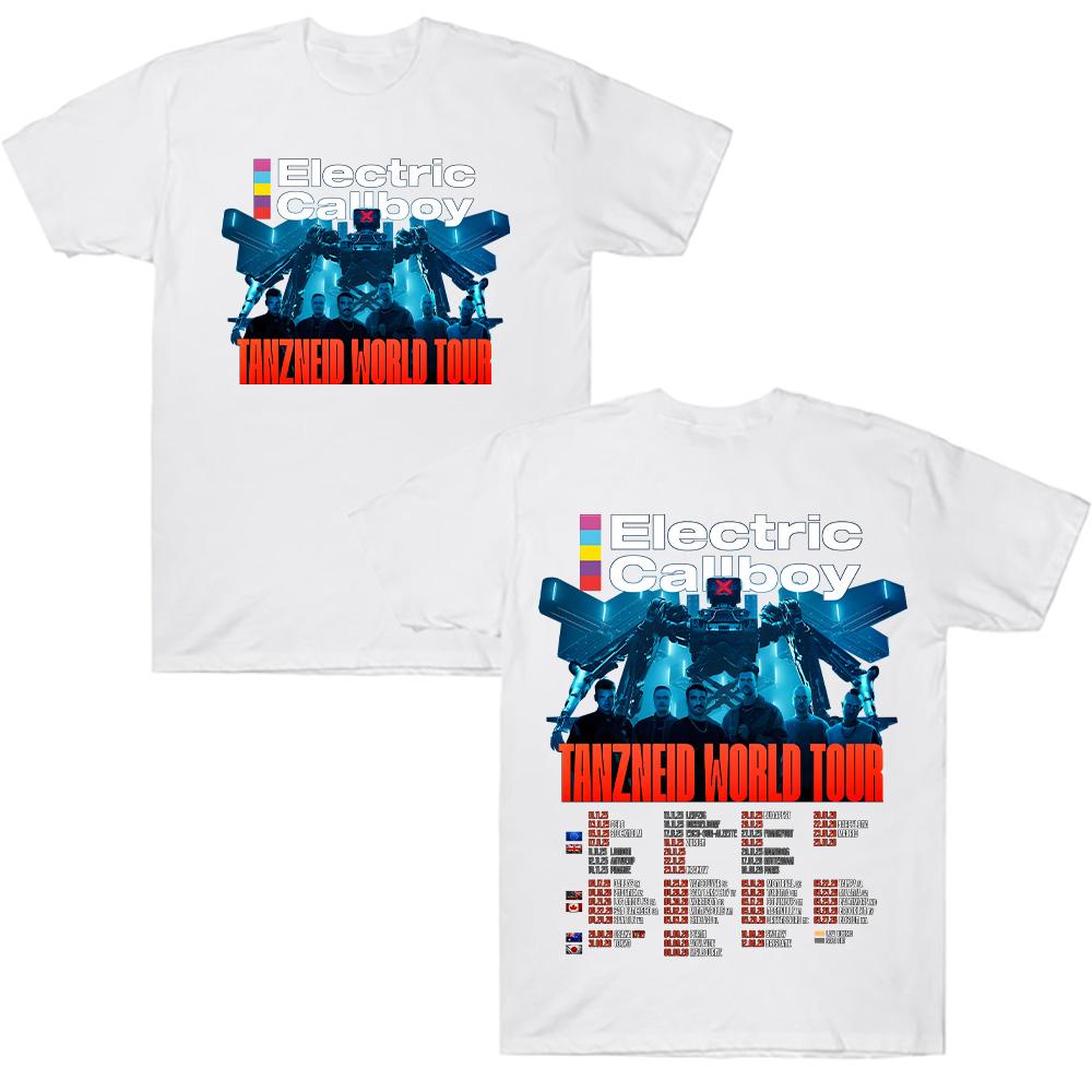 Electric Callboy Tanzneid World Tour 2025 Mens  Womens Summer Super Comfortable Pure Cotton Breathable Tshirt M