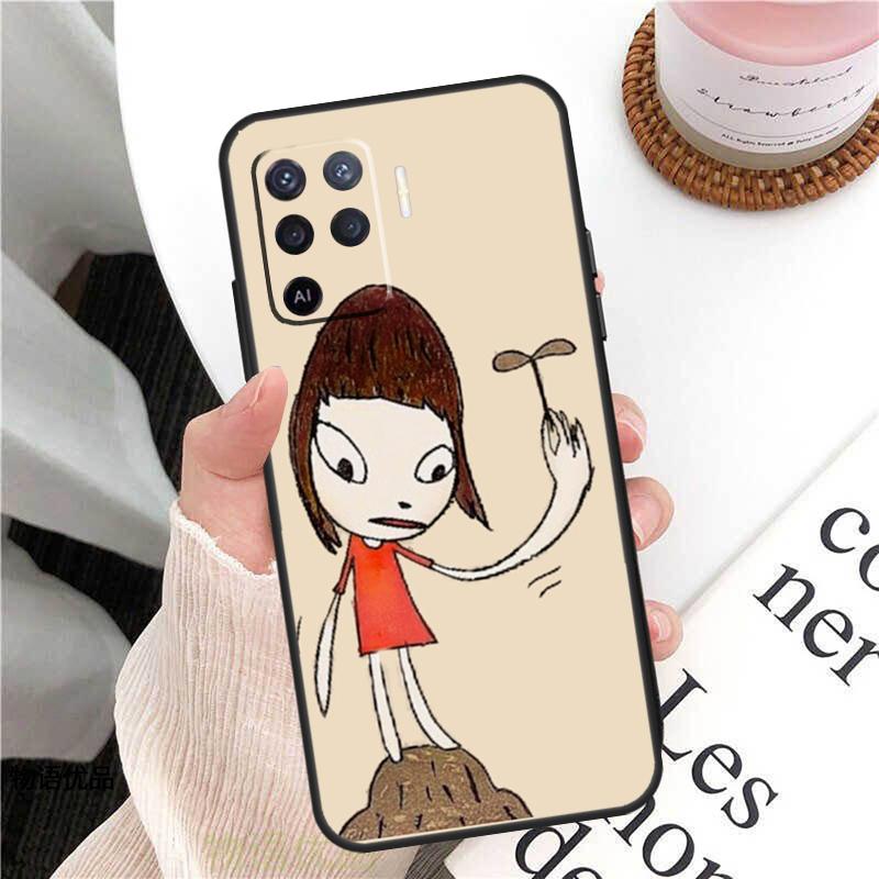 Yoshitomo Nara Case For Oppo A78 A54 A74 A94 A17 A57 A77 A76 A16 A96 A18 A60 A80 A40 A38 A58 A98 A15 A5 Pro
