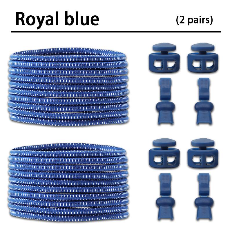 2Pair Elastic shoelaces Without Ties Lock Shoelace sneakers No Tie Shoe laces Kids Adult round Quick laces Shoe accessories
