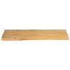VidaXL Table Top 90x40x2.5 Cm Live Edge Solid Mango Wood, Wood Table Top, Side Table Top, 370707