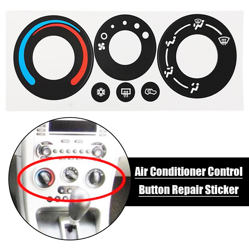 Generic AC Climate Control Worn Button Repair Sticker Decal for Chevrolet Equinox Pontiac Torrent 2005-2006 Replacement Stickers