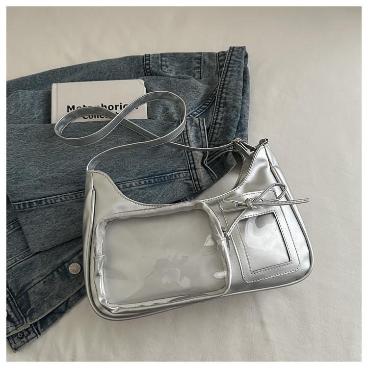 Girls Two Dimensional Transparent Tote Bag With Large Capacity For Daily Commuting