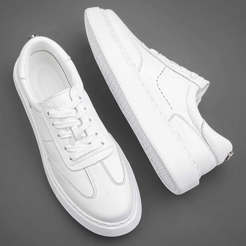 Genuine Leather Men's Sneakers Lightweight Sports Tenis Masculino All-match Travel Male Skateboard Footwear Simple Casual Shoes