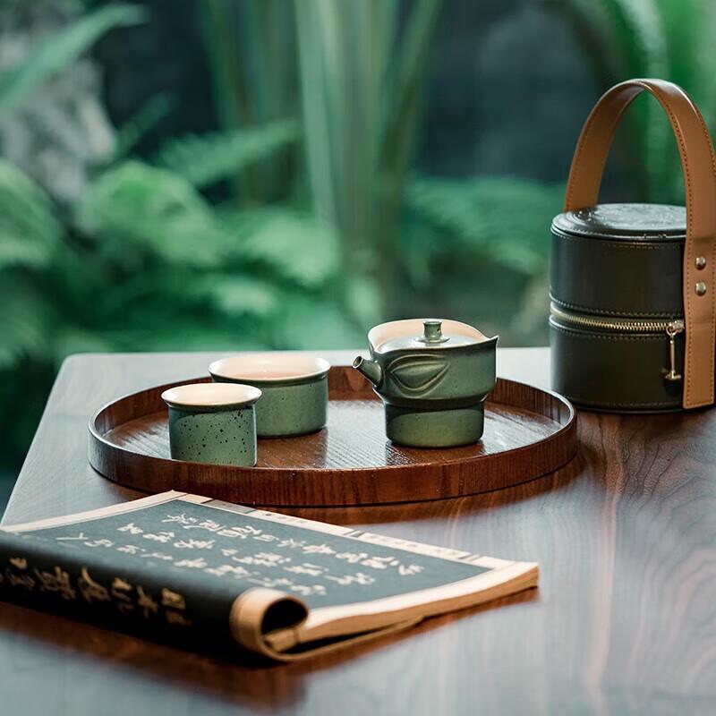 Edenus Sanxingdui Portable Ceramic Travel Tea Set