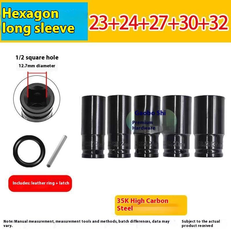 Elektrischer Schraubenschlüssel Verlängerte Sechskantnuss Pneumatische Luftpistole Vertiefte Stecknuss Luftschrauber Autoreparaturwerkzeug