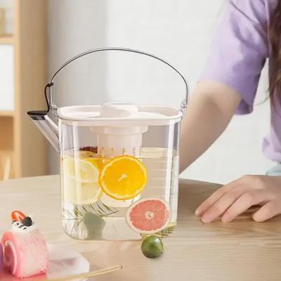 1200ml Large Capacity Beverage Storage Container Portable Cold Water Pot Juice Pitcher with Filtration Household Teapot Kettle