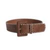 Fashionable Women's Buckle Winding Decoration PU Casual Wide Exquisite Women's Belt