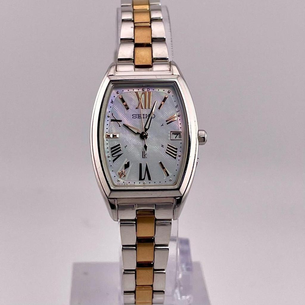 [USED] Working MOP/Shell 1P Seiko Lukia Watch Radio Solar Roman