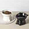 cat bowl, anti vomiting 15 degree tilted cat tray, stable base, not easy to overturn, pet drinking or food feeding station