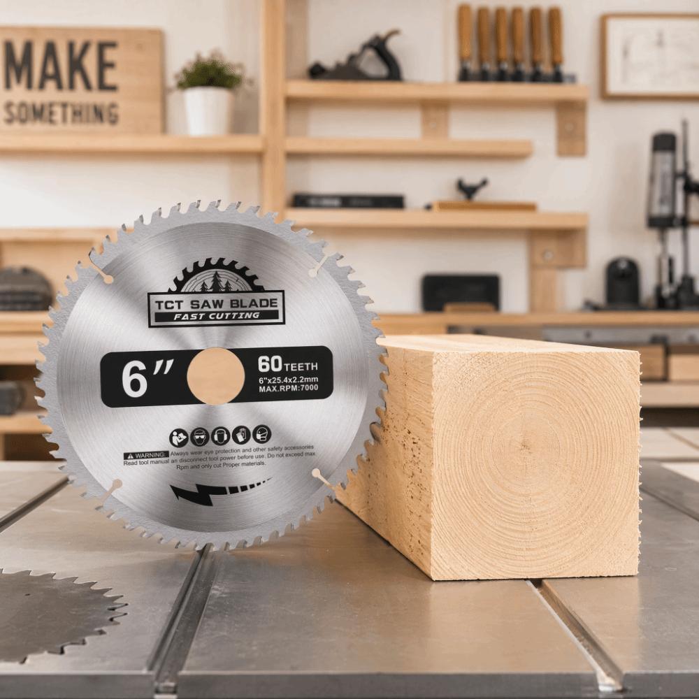 60 Teeth / 60-Tooth Circular Saw Blade 25.4mm Arbor Carbide Saw Blade Cutting Disc  Plastic Cutting