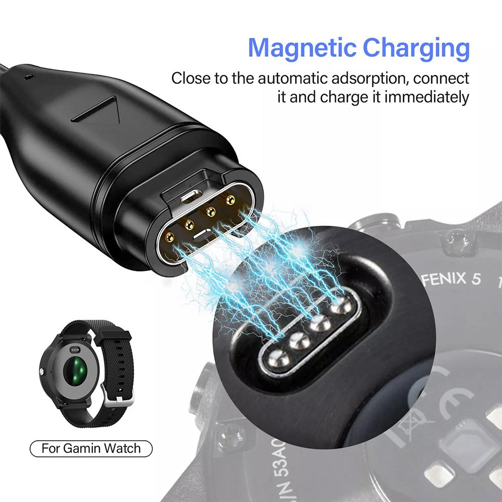Watch Charger for Garmin Forerunner 45 55 245 255 265 745 945 955 965,Vivoactive 3 4S,Venu 2 2S Plus,Fenix 7S 7X 65 Charge Cable