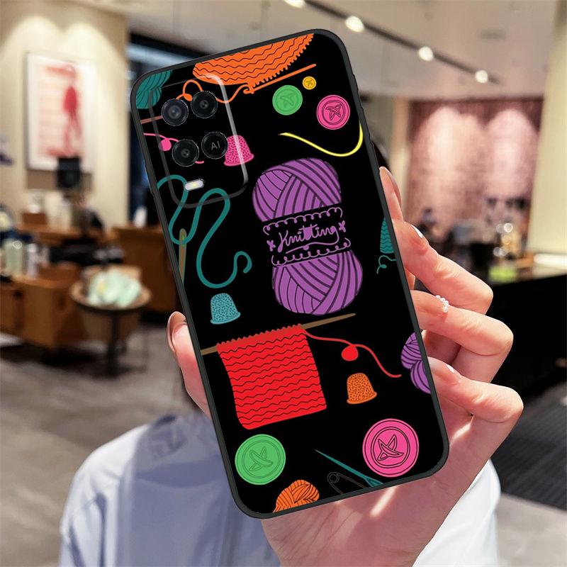 Sewing Scissors Case For Oppo A78 A98 A79 A18 A38 A58 A40 A60 A80 A16 A76 A96 A15 A74 A94 A54 A17 A77 Cover