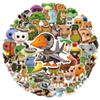 Set di 55 Pezzi Adesivi Tung Tung Sahur Italian Brainrot per Laptop Borraccia Casco Telefono Skateboard Quaderno Fai da Te Decalcomanie Divertenti