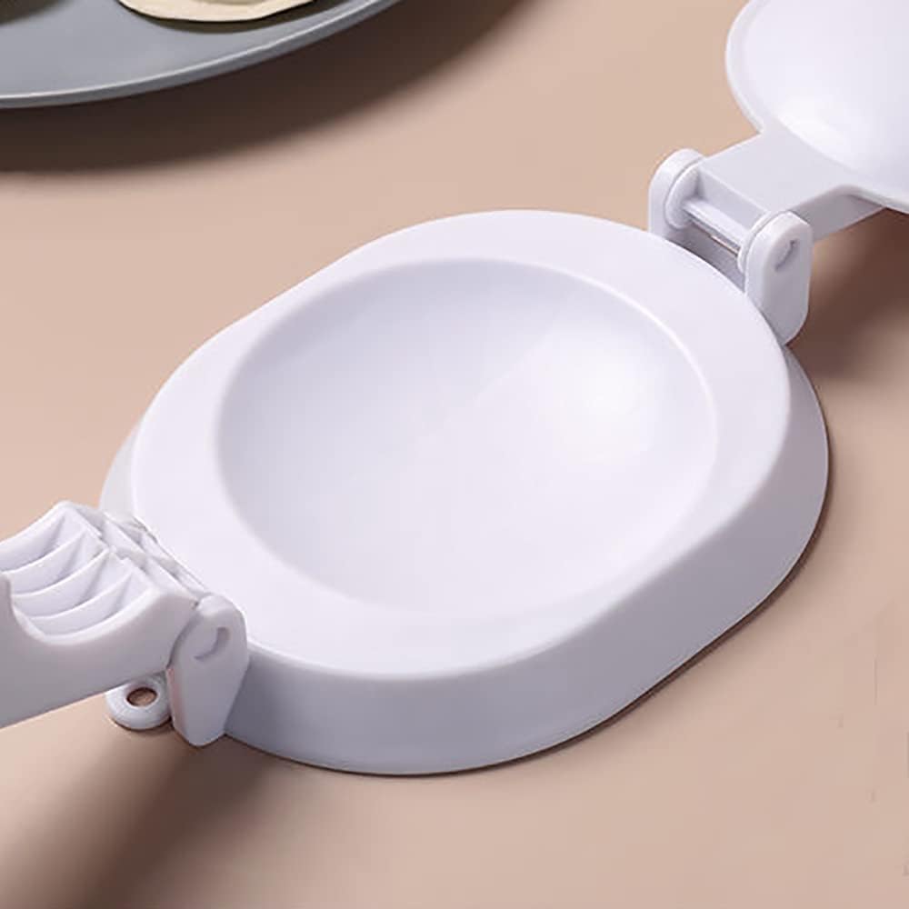 

Dumpling Skin Mold,Save Manpower Kitchen Tool Press Type Press Machine Dumpling Artifact Mini Pie Maker Ravioli Mold(white)