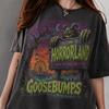 Vintage Goosebumps Horrorland Ρετρό 90s Μπλούζα Τρόμου Κοντομάνικη Γραφική T-shirt για Όλες τις Εποχές Unisex