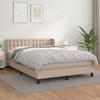 3127318 vidaXL Divan Bed with Mattress Cappuccino 140x200 Cm