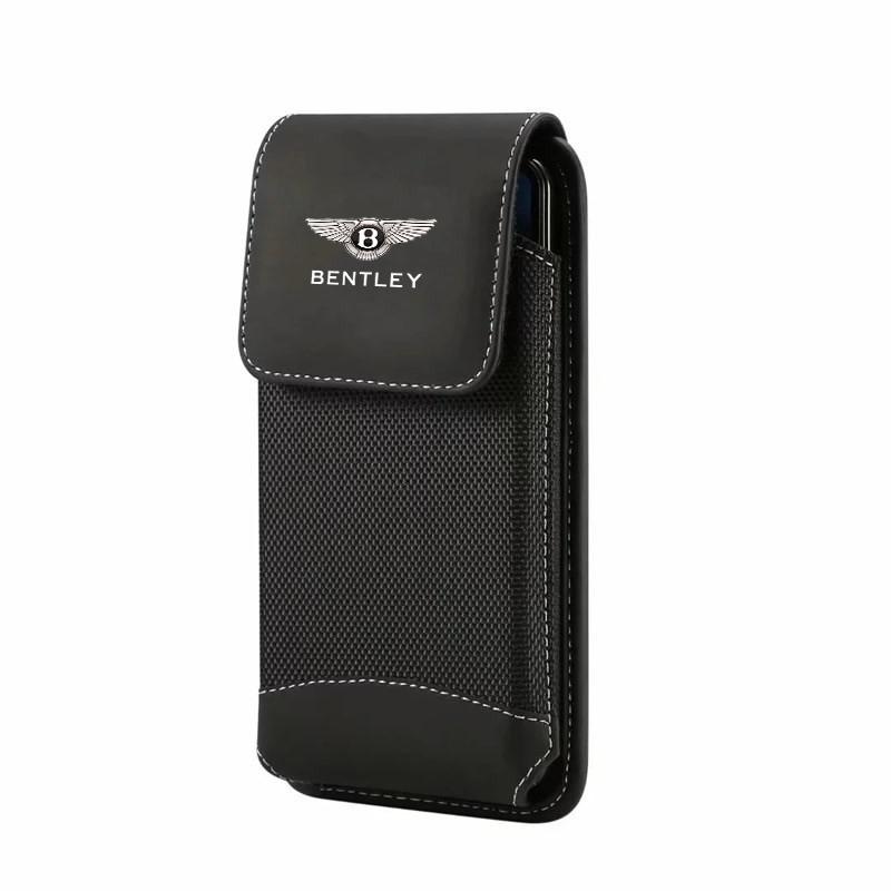 

Universal Belt Clip Phone Holster, Oxford Cloth Waist Pouch for Phone & Car Key Storage For Bentley Continental GT MULLINER 15.0-8.0-1.8 CM
